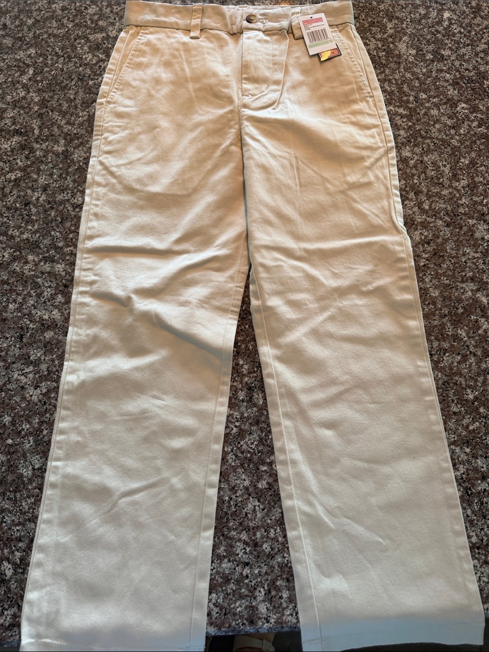 Vineyard Vines Kids Khaki Straight Chinos in Light Beige